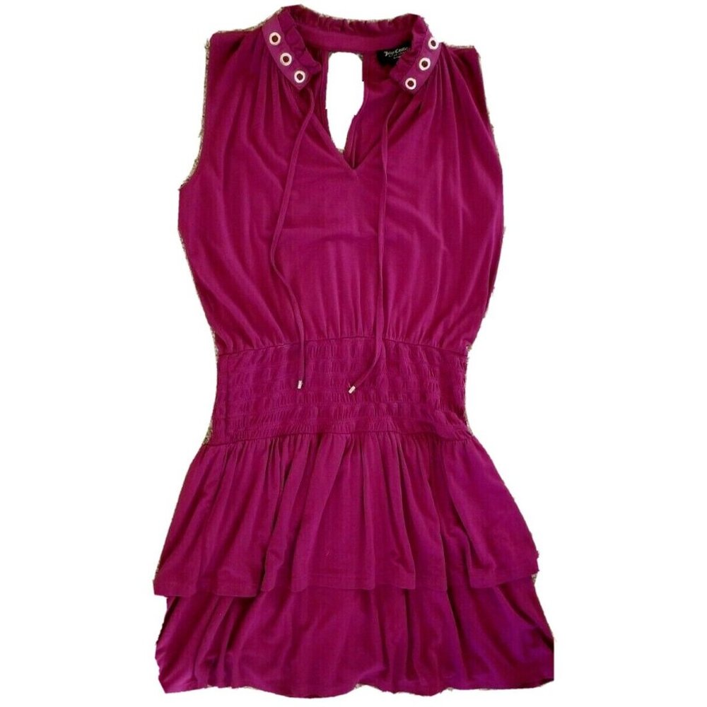 Juicy Couture Smocked Waist Mini Dress Women's XS Halter Neck NWT